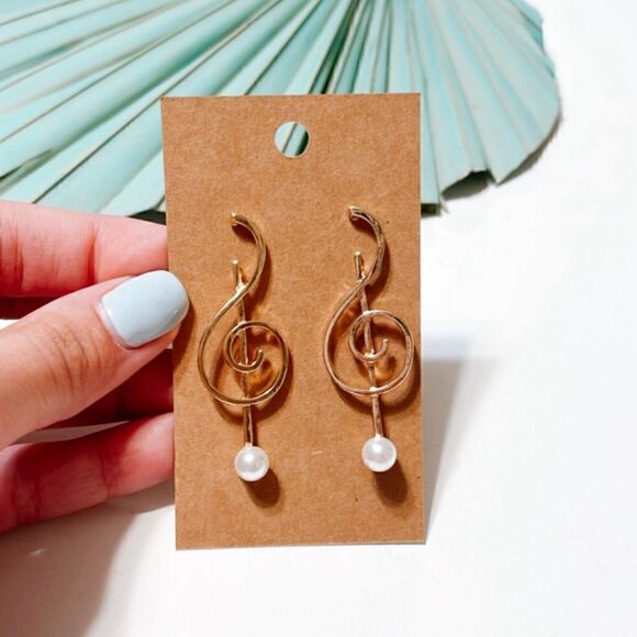 Pearl drop earrings #677 - Picture 3 of 3